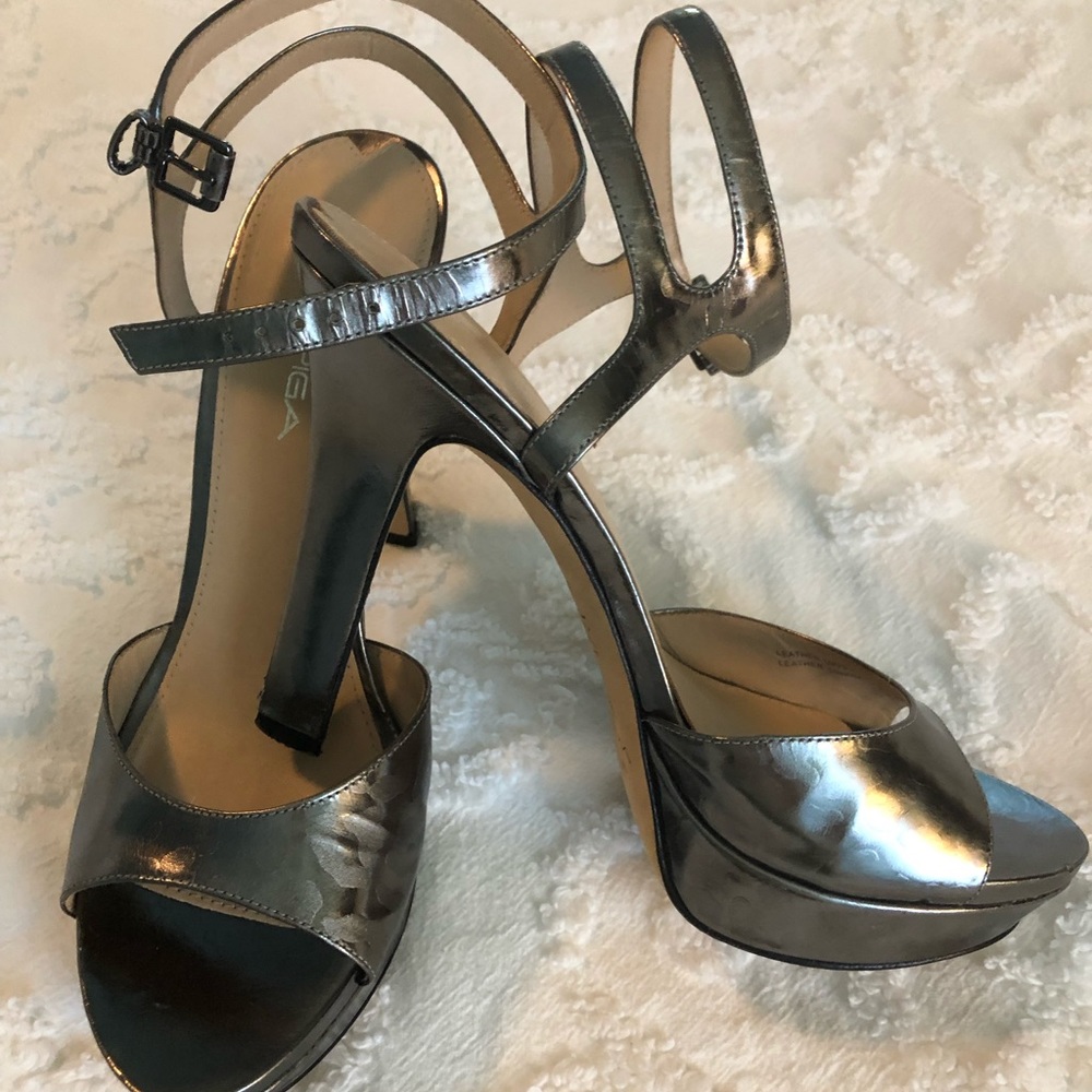 Via Spiga Brooke 2 metallic green platform pump 8